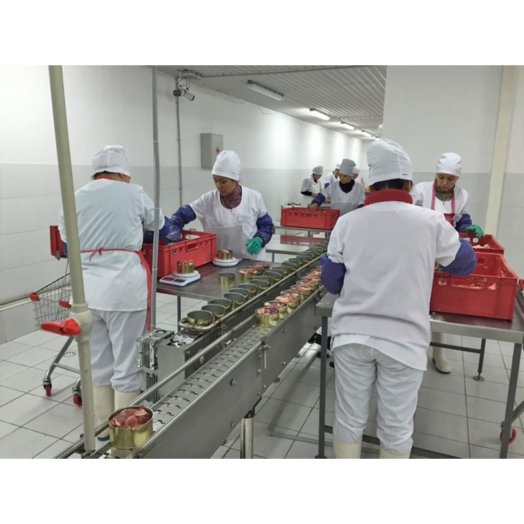Линия производства мясных консервов (тушенка) BESTEQ-MCL-1000 бан/смена
